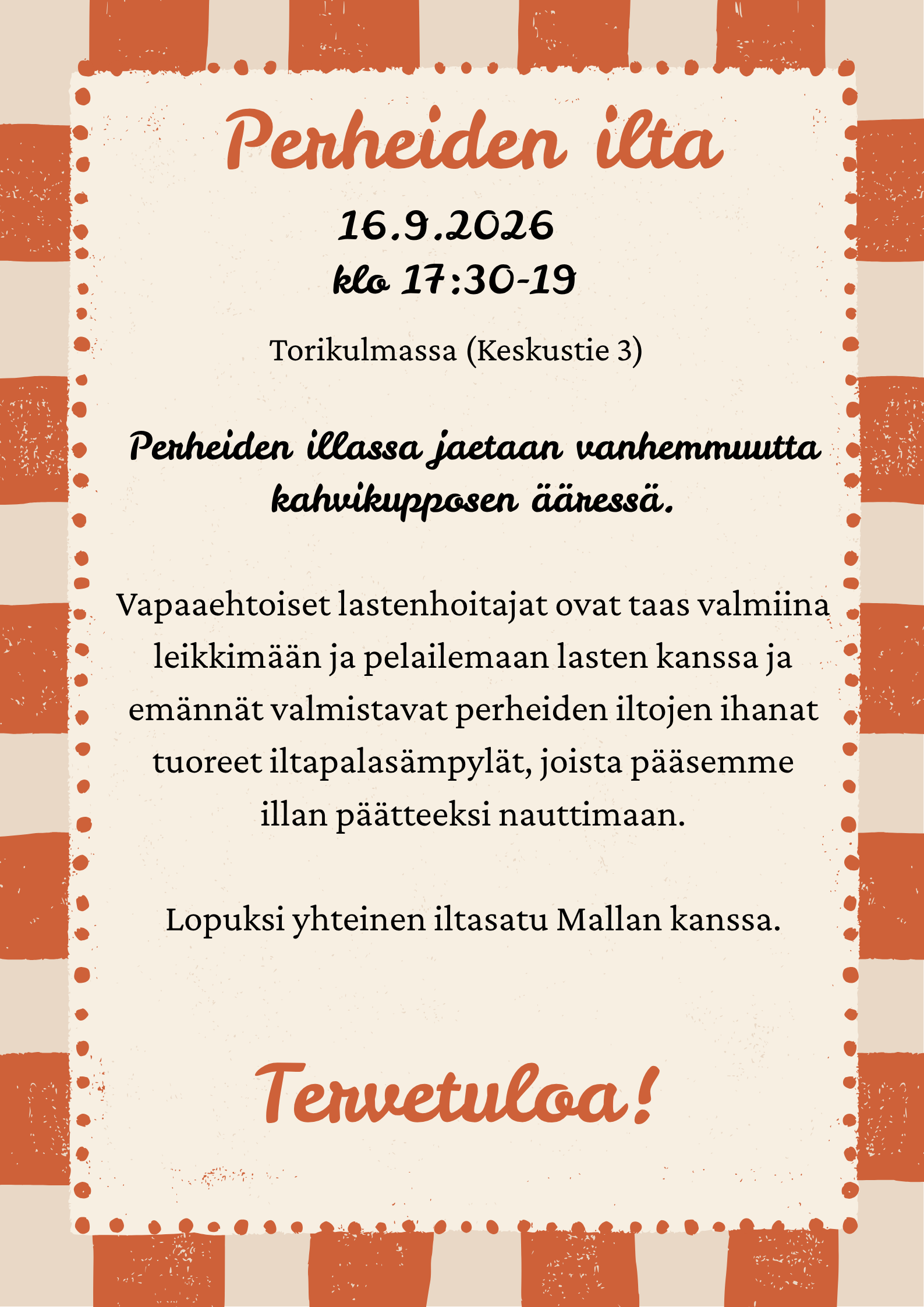 Perheiden illan mainos