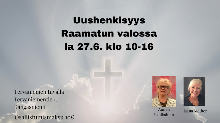 pilviä, ja valoa taivaalla, ja luennoitsijoiden kuvat