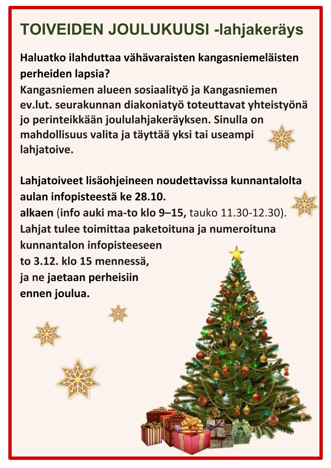 Toiveiden joulukuusen mainos